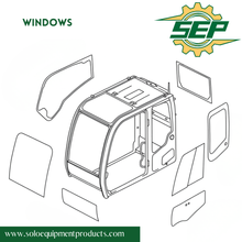 Upper Front Window for Volvo Excavator, Part VOSEP30.1, 15108848