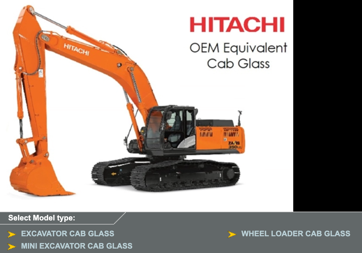 Lower Front Window for Hitachi Excavator, Part HTSEP4.2, 4289521